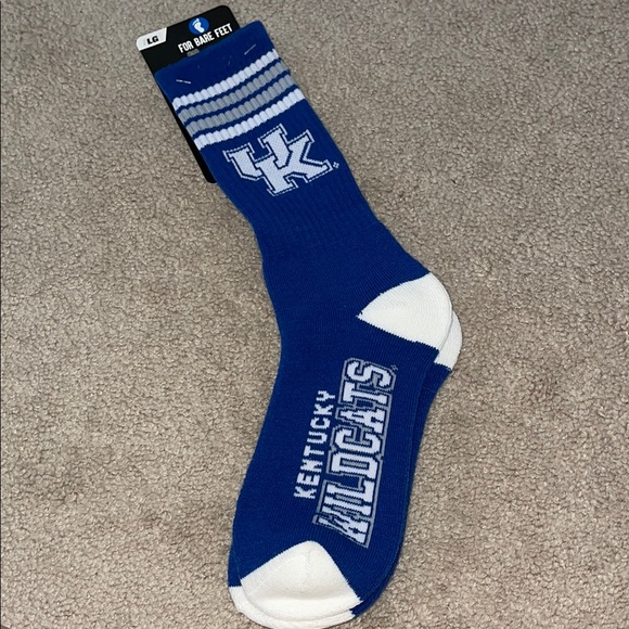 For Bare Feet Other - For Bare Feet Blue and White Athletic Socks